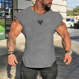 Marca en blanco Fitness Tank Top de los hombres camiseta sin mangas camisa de verano gimnasios ropa Slim fit músculo culturismo chaleco Streetwear