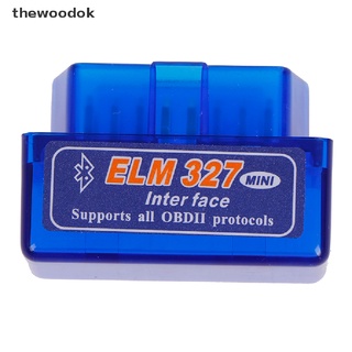 (hotsale) Bluetooth V2.1 Mini Elm 327 OBDII Scanner OBD Car Diagnostic Tool Code Reader {bigsale}