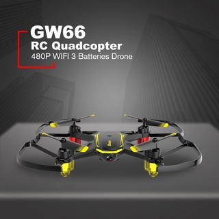 Global Drone GW66 Mini Drone FPV Drones RC Quadcopter 480P WIFI 3 Batteries