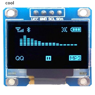 cool 128*64 0.96" I2C IIC serie azul OLED LCD módulo de pantalla LED para Arduino.