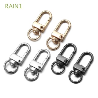 RAIN1 1/5Pcs Metal Bags Strap Buckles Bag Part Accessories Collar Carabiner Snap Lobster Clasp Jewelry Making Hardware DIY KeyChain Split Ring Hook/Multicolor