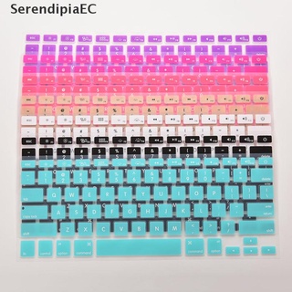 serendipiaec - funda de silicona para teclado macbook air pro de 13" 15" 17" pulgadas