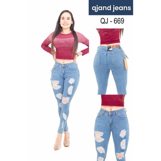 Pantalon Jeans para dama marca QJ Mod. 669