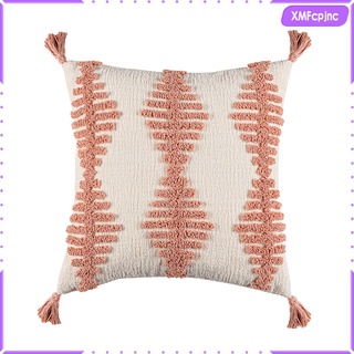 [xmfcpjnc] fundas de almohada de algodón tufted de lino decorativo, fundas de almohada para sofá cama, fundas de cojín para el hogar (7)