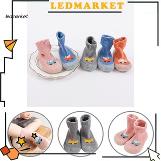 <ledmarket> ligero niño calcetín zapatos engrosado antideslizante piso calcetines zapatos engrosado para bebé