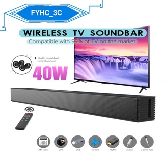 40W Bluetooth TV Soundbar Home Theater barra de sonido super Bass altavoz inalámbrico montado en la pared Subwoofer