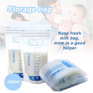 bolsas de almacenamiento de leche materna para bebé, 250 ml