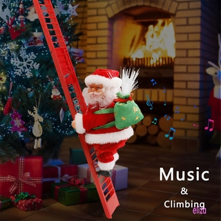 Escalera Musical eléctrica De santa claus árbol De navidad decoración