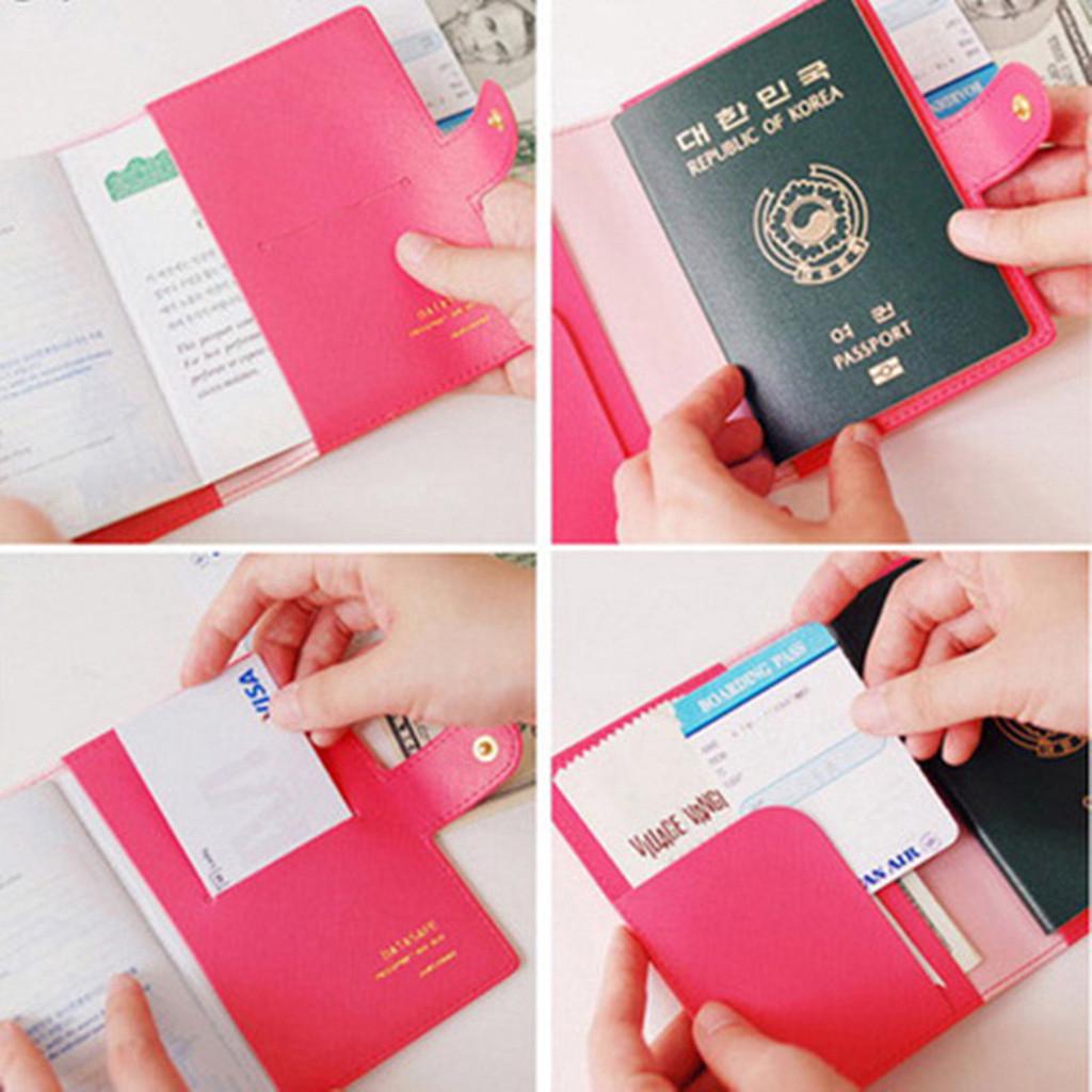 Cubierta de pasaporte anti-degrosión pasaporte titular de viaje paquete de documentos