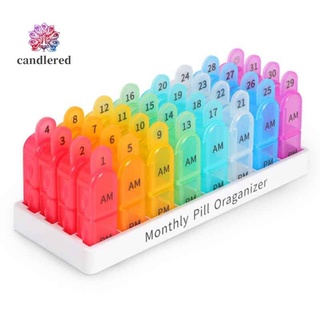 caja organizadora de pastillas con 32 divisiones/soporte para tabletas/medicinas