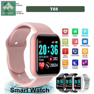 Reloj inteligente Really Waterproof!! Y68 D20 reloj inteligente con Bluetooth USB con Monitor Cardíaco PK W26 X7 Smartwatch
