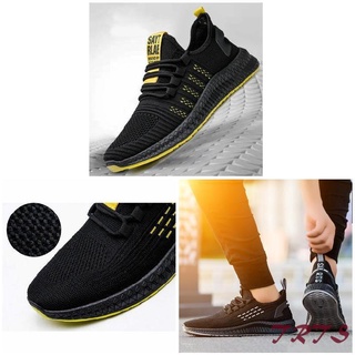Men Sports Tennis Shoes Mesh Knitted Breathable Sneakers for Outdoor Sports