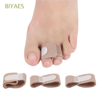 BIYAES 10 pcs Straightener Fiber Hammer bandage Toe Separator Foot Care Elastic Orthosis Finger Silicone Tool Thumb valgus/Multicolor