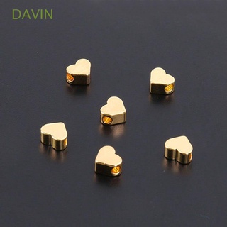 DAVIN Aretes Encanto 5 mm. Producción de joyas Colgante 20. Intervalo de celdas Accesorios de pulsera Corazón Oro Moda F. Autocontrol/Multicolor (1)