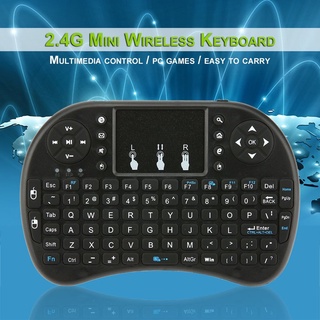listo stock 2.4ghz 92 teclas teclado inalámbrico con touchpad ratón para android tv box pc