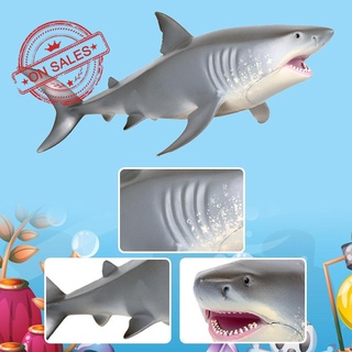 Juguete para hombre de tiburón tiburón blanco de gran modelo animal de vida marina juguete para comer hombre Z2H0