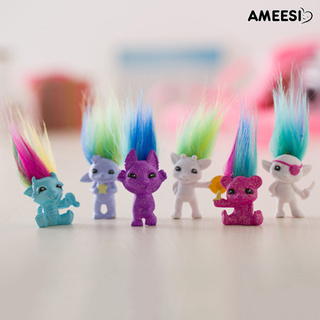 Ame√ Vintage Trolls Lucky Doll Mini Figure Toy Pencil Topper Home Table Decoration