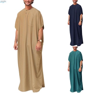 tops saudí árabe verano thobe ropa de algodón mezclas jubba kaftan l ~ 3xl