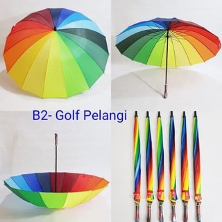 16 dedo arco iris paraguas de Golf. Gran venta Jumbo paraguas