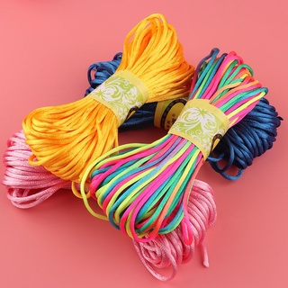 girlpants 2mm 20m diy cordones trenzados hilo de nylon chino nudo abalorios|rattail caliente suave satén/multicolor (6)