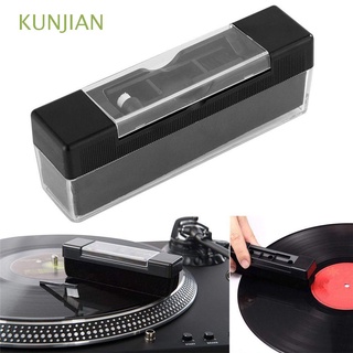 KUNJIAN Useful CD Brush with Small Brush Vinyl Record Dust Brush Player Accessory Durable Anti Static CD/LP Phonograph Cleaner Cleaning Brush/Multicolor