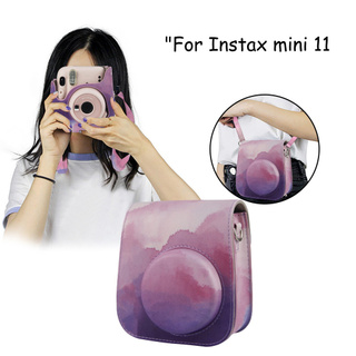 Wofacai para Instax Mini 11 caso de película instantánea cámara funda protectora de cuero bolsa proteger