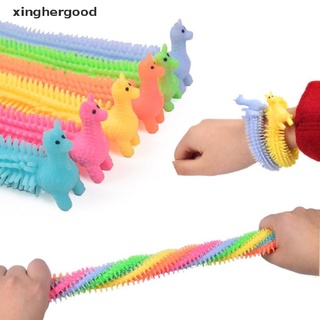 xinghergood 3pcs gusano fideos estiramiento cuerda tpr cuerda anti estrés juguetes cadena autismo juguetes xhg