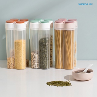 yu-grain tanque de almacenamiento ligero conveniente estable alimentos secos cereales harina pasta dispensador de almacenamiento de arroz recipiente para el hogar