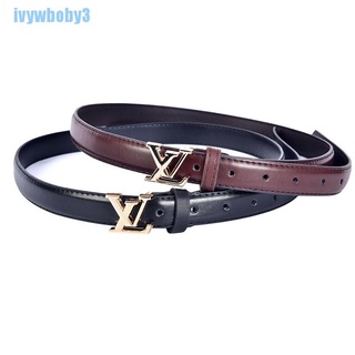 [IW] LV Belt Women Girl Fashion Leather Belt Metal Pin Buckle Waist Belts Waistband BO (3)