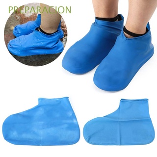 PREPARACION Alta calidad Zapatos para hombres Impermeable y a prueba de lluvia Botas de lluvia Zapatos de silicona Desgaste neutro Antiskid lavable Accesorios al aire libre Sustancia recuperable Reutilizable