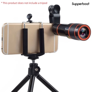 supperBoat Universal 12X Zoom HD telescopio teleobjetivo teléfono móvil lente de cámara con Clip (9)