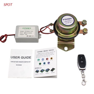 Spot 1Set 100A Control remoto interruptor de batería de coche desconectar relé aislador de batería (1)