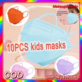 [COD] 10pcs Cubrebocas KF94 Face Mask/Kids Adult 3D Breathable Available Protective Unobstructed Korea Masks KN95 MAKEU
