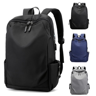 Ready Stock Men Backpack Fashion Schoolbag WaterProof Travel Backpacks USB Charging Backpack Male Laptop Mochilas