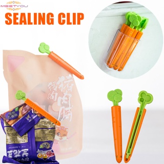 5/10/20pcs zanahoria bolsa de alimentos de sellado clip de mantenimiento fresco abrazadera sellador para alimentos y aperitivos bolsas de cocina (1)