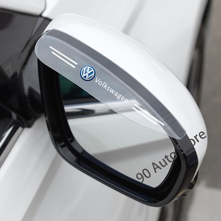 2 pegatinas transparentes para espejo retrovisor de coche, lluvia, cejas, para Volkswagen VW Passat POLO Vento Beetle