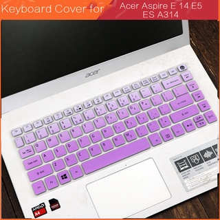 Para Acer Aspire E 14 E5 ES A314 portátil teclado Protector, 14" silicona teclado cubierta de teclado película protectora para 422 432 473 474 475 476G