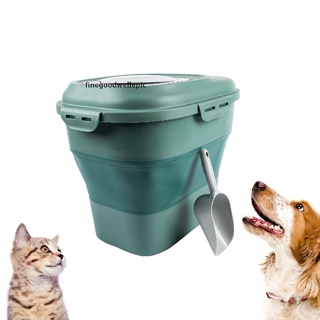 [finegoodwellepic] recipiente de arroz para almacenamiento de alimentos para mascotas, para perro, gato, con tapa de comida, nuevo stock (2)