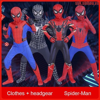 Cosplay de Halloween Marvel superhéroe Spider Man / iron man Disfraz de rendimiento de Spiderman para niños