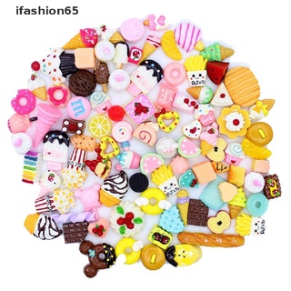 ifashion65 10pcs lindo mini caramelo donut pan casa de muñecas miniatura pastel decoración casera mx