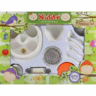 Kiddy set de alimentación donde comer kiddy set/joyería naranja/fabricante de alimentos