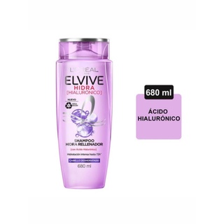 Shampoo L'Oréal París Elvive hidra hialuronico cabello deshidratado 680ml (1)