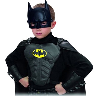 Niños Niño Batman Armadura Máscara Capa Etapa Muestra Accesorios Disfraz De Halloween