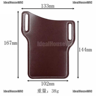 idealhousewac hombres teléfono móvil bucle caso cinturón bolsa de cintura props cuero monedero teléfono cartera (7)