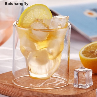 [bsf] copa de cristal de cabeza de calavera transparente para cerveza steins regalo de halloween [baishangfly] (1)