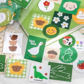 40pzas lindas Stickers de papel decoración de lápiceras de corte portable/papelería creativa/útiles escolares