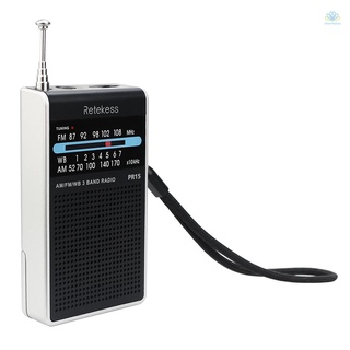 (Listo stock) Retekess PR15 Mini Pocket Radio FM/AM/WB Tuning Receptor De NOAA Advertencia Meteorológica Para Actividades Al Aire Libre
