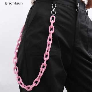 [Brightsun] Moda Punk Hip-hop Acrílico Cinturón Cintura Cadena Pantalones Vaqueros Llavero Mujer