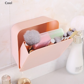 【Cool】 Wall-mounted finishing storage small box cosmetic tableware toothbrush box .MX