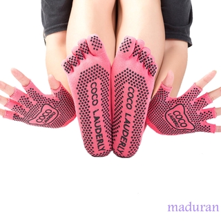 Juego De calcetines y guantes Para mujer/guante deportivo con Dedos+5 Dedos Para yoga (7)